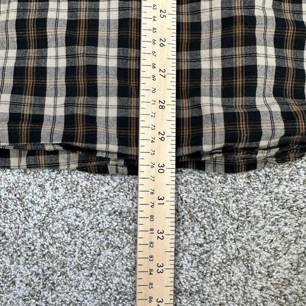 Carhartt Long Sleeve Button Shirt Men's 2XL Relaxed‎ Fit Brown White Plaid Hike - Picture 9 of 10